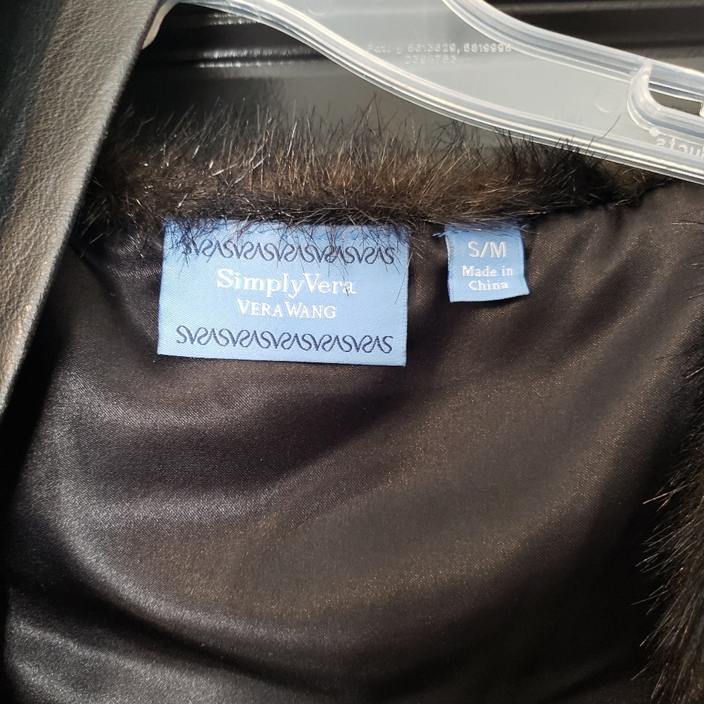 Simply Vera Vera Wang Faux Fur Vest - Picture 2 of 2